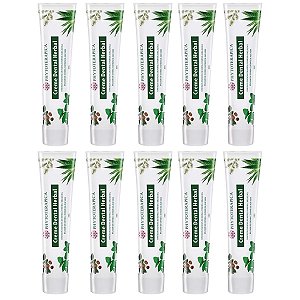 Kit 10 - Creme Dental Sem Flúor Herbal Phytoterápica