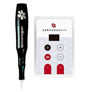 Dermógrafo Dermomag Pen Preto Conjunto Fonte Duo