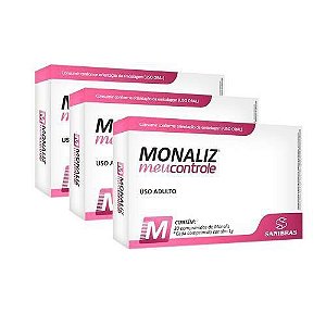 Kit 4 Monaliz Meu Controle 30 comprimidos