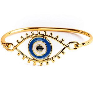 Pulseira Dourada - Olho Grego