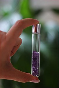 PORTA PERFUME COM PEDRAS