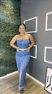 Vestido jeans midi