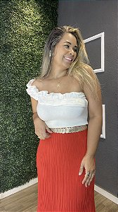 Cropped babado