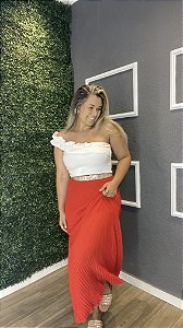 Saia plissada