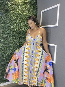Vestido Bruna caju