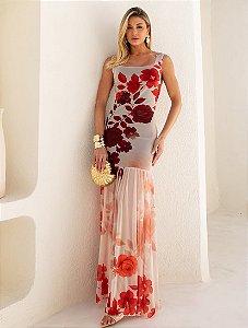 Vestido tule regata
