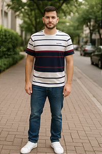 CAMISA MASCULINA LISTRADA