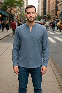 BATA MASCULINA AZUL