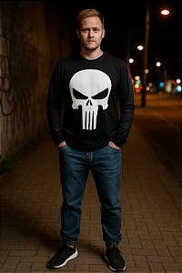 CAMISA MANGA LONGA JUSTICEIRO
