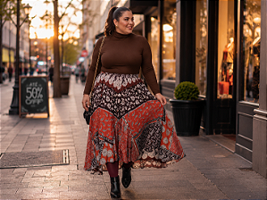 SAIA ESTAMPADA PLUS