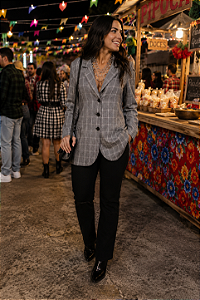 BLAZER XADREZ VINTAGE ALFAIATARIA
