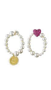 Brinco pérola SMILE prata 925