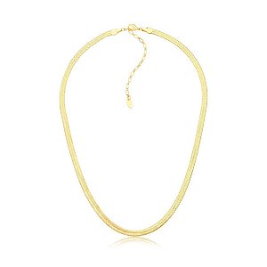 COLAR MALHA 4MM BANHO OURO