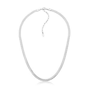 COLAR MALHA 4MM BANHADO Á RÓDIO