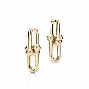 Brinco ferradura banhado a ouro