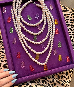 COLAR PÉROLA TEDDY GUMMY