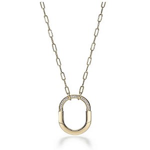 COLAR CADEADO CRAVEJADO  DUO