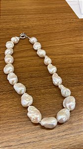 Colar pérola barroca | prata925