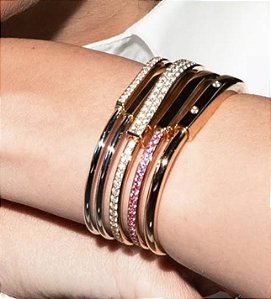 Bracelete rosa com pink cadeado