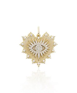 Pingente olho grego cravejado prata925