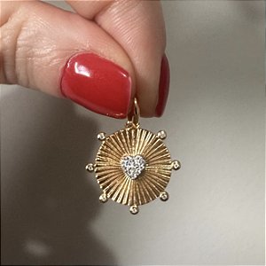PINGENTE CORAÇÃO MOISSANITE