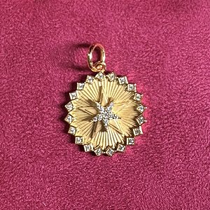 PINGENTE ESTRELAS OURO PRATA925