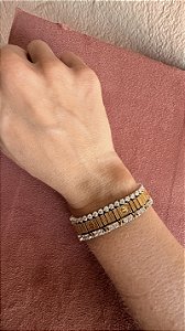 Pulseira dourada Cartier