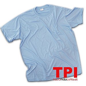 Camiseta Azul Celeste Adulto Poliéster