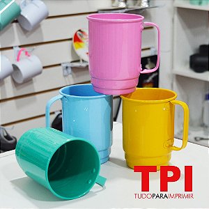 Caneco de Chopp 550ml Alumínio Colorido