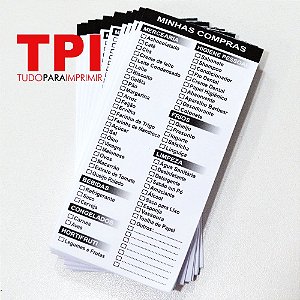 Refil Lista de Compras para Imã | Pct com 50