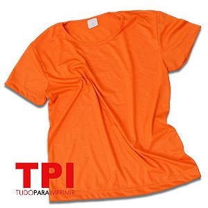 Baby Look Laranja Poliéster