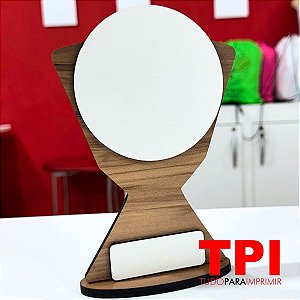 Troféu Amadeirado para Sublimação