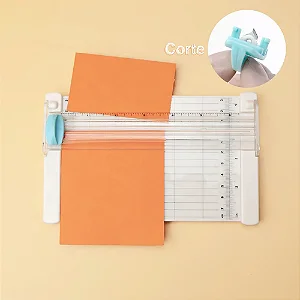 Mini Guilhotina para Papel A5 Lâmina Diamante