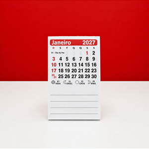 Refil Calendário com Lembrete - Pct c/50 un