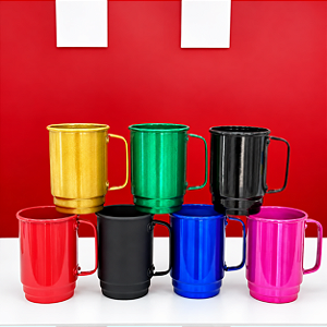 Caneco de Chopp de Alumínio Colorida 550ml – Para Personalização com Transfer, DTF ou Adesivo