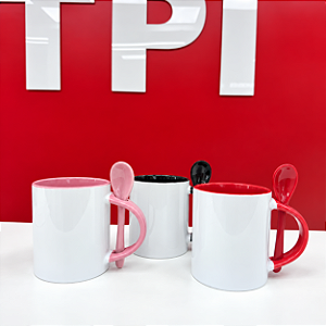 Caneca com Colher Reta JKB
