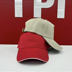 Boné de Sarja sem  Tela para Personalização – Aba com Friso Decorativo