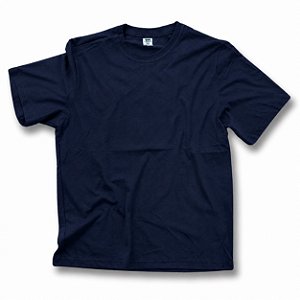 Camiseta Algodão Azul Marinho  Adulto