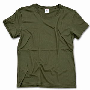 Baby Look Algodão Verde Militar