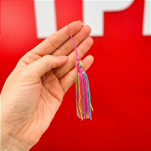 Tassel Pingente7cm - Arco-íris
