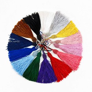 Tassel Pingente com Pompom  9cm