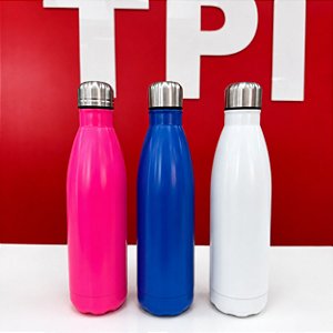 Garrafa Cola Acetinada de Inox 750ml -  para Laser e DTF
