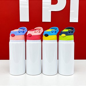 Garrafa Alumínio Sport Pop 600ml com Tampa Colorida - LiveSub