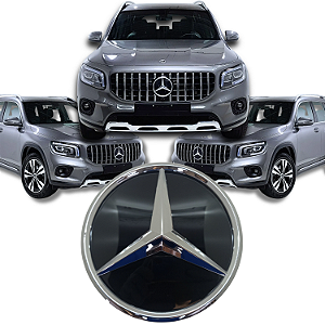 Símbolo Emblema Acrílico Cromado Mercedes Glb 2020 À 2022