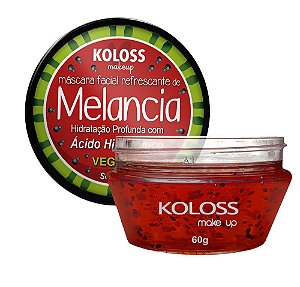 Máscara Facial Refrescante Melancia Ácido Hialurônico - Koloss Make Up