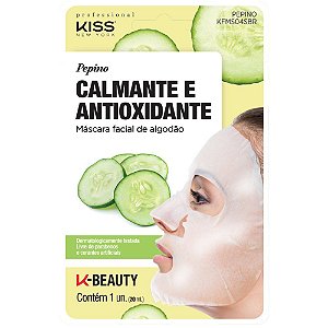 Máscara Facial Pepino (Calmante e Antioxidante) - Kiss New York