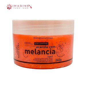 Esfoliante Corpo e Rosto Acerola com Melancia - Miss Lary
