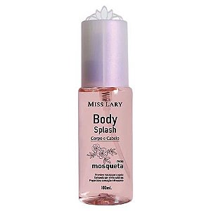 Body Splash Corpo e Cabelo Rosa Mosqueta - Miss Lary