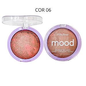 Blush Baked (Blush, Iluminador, Sombra) Mood COR 06 - Ruby Rose