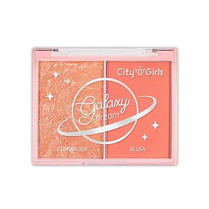 Iluminador e Blush Galaxy Dream (COR A) - City Girls